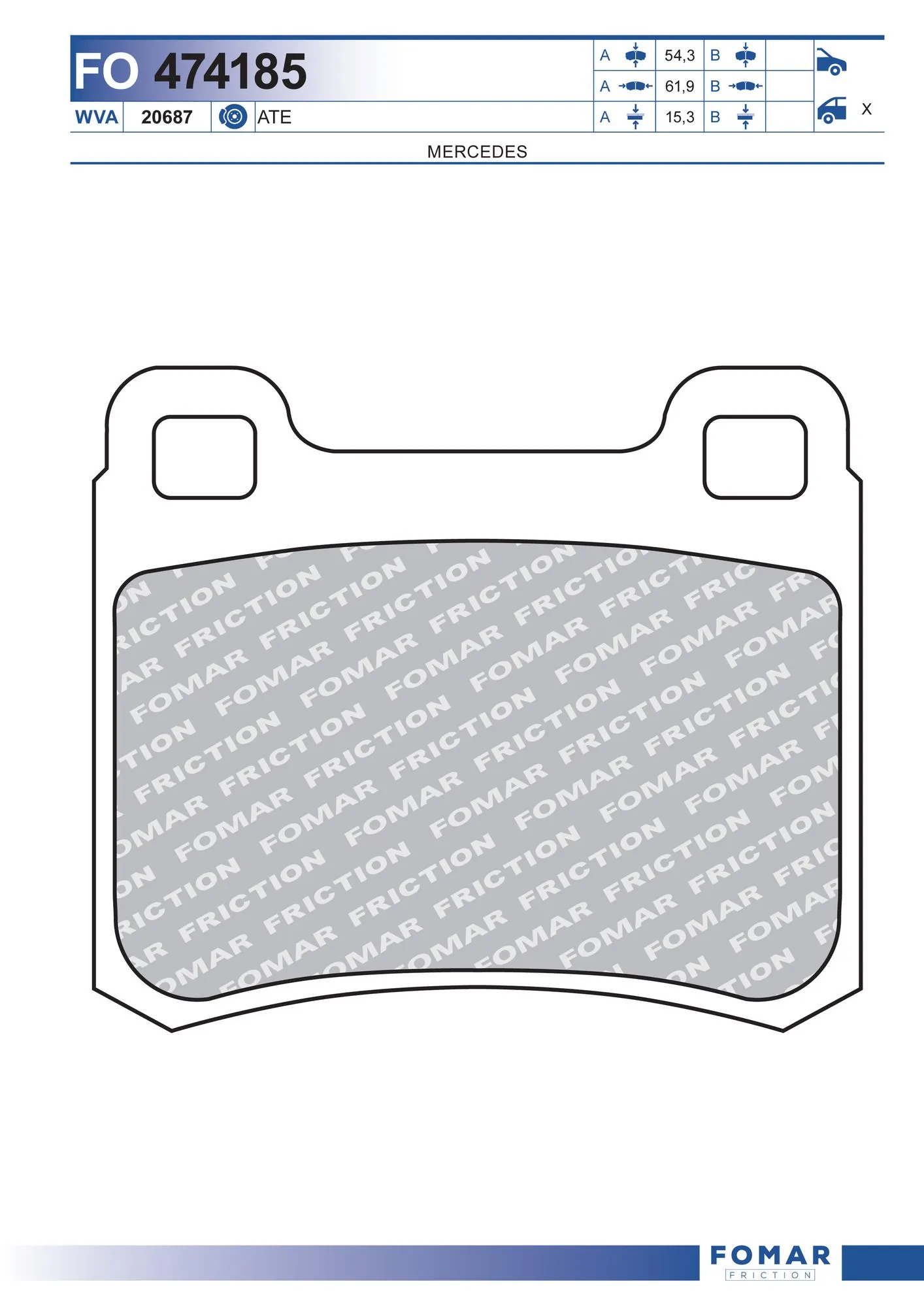 Brake Pad Set, disc brake